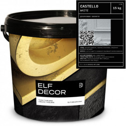 Эльф Декор Castello штукатурка с молотым травертином для стен 15кг