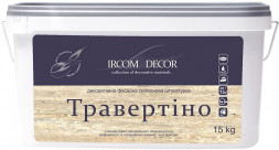 Ircom Decor Декоративная штукатурка Травертино белый 25кг