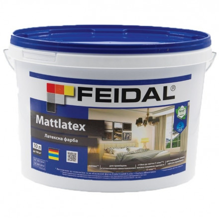 FEIDAL Mattlatex латексна матова фарба 10л