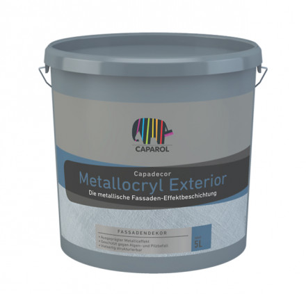 Capadecor Metallocryl EXTERIOR Шовковисто-глянцева дисперсійна фарба 5л